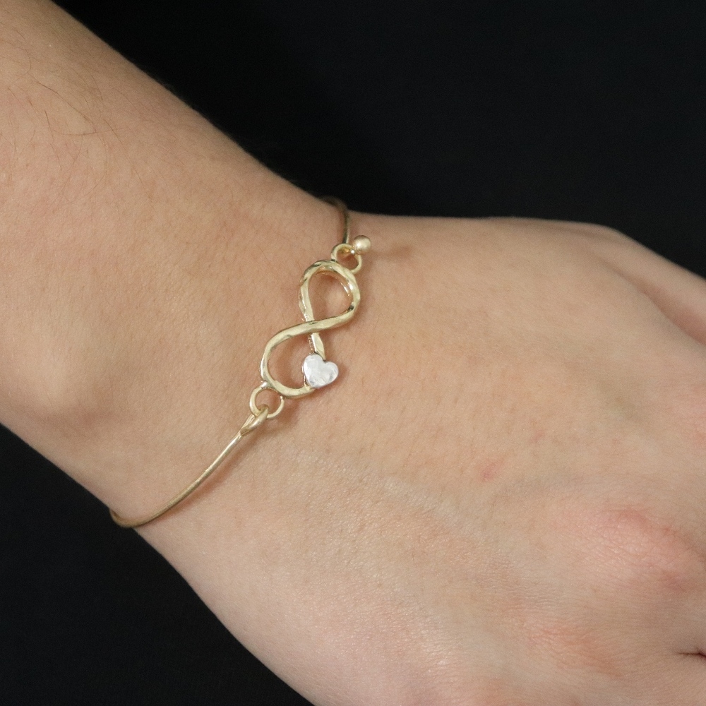 Gold Tone Infinity Bracelet